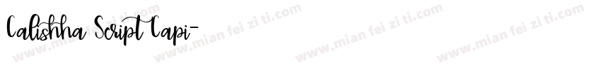 Calishha Script Capi字体转换